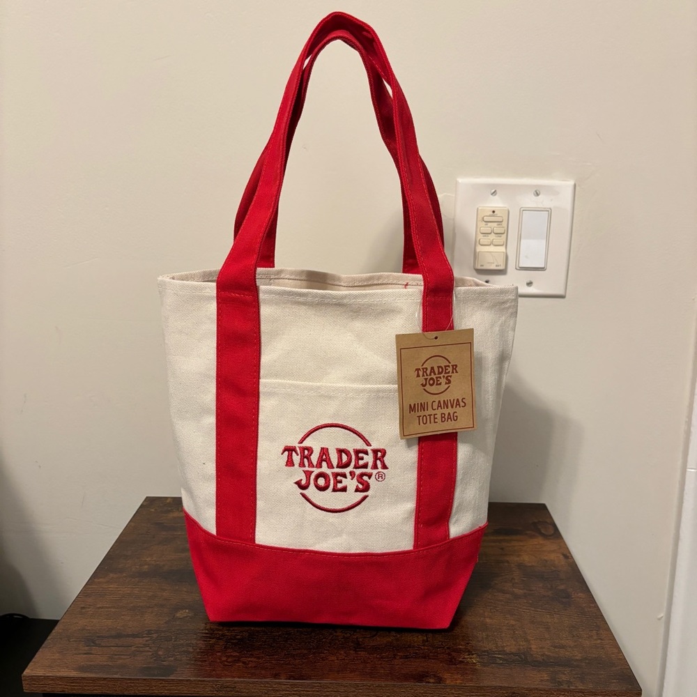 Trader Joe’s Mini Canvas Tote - Red